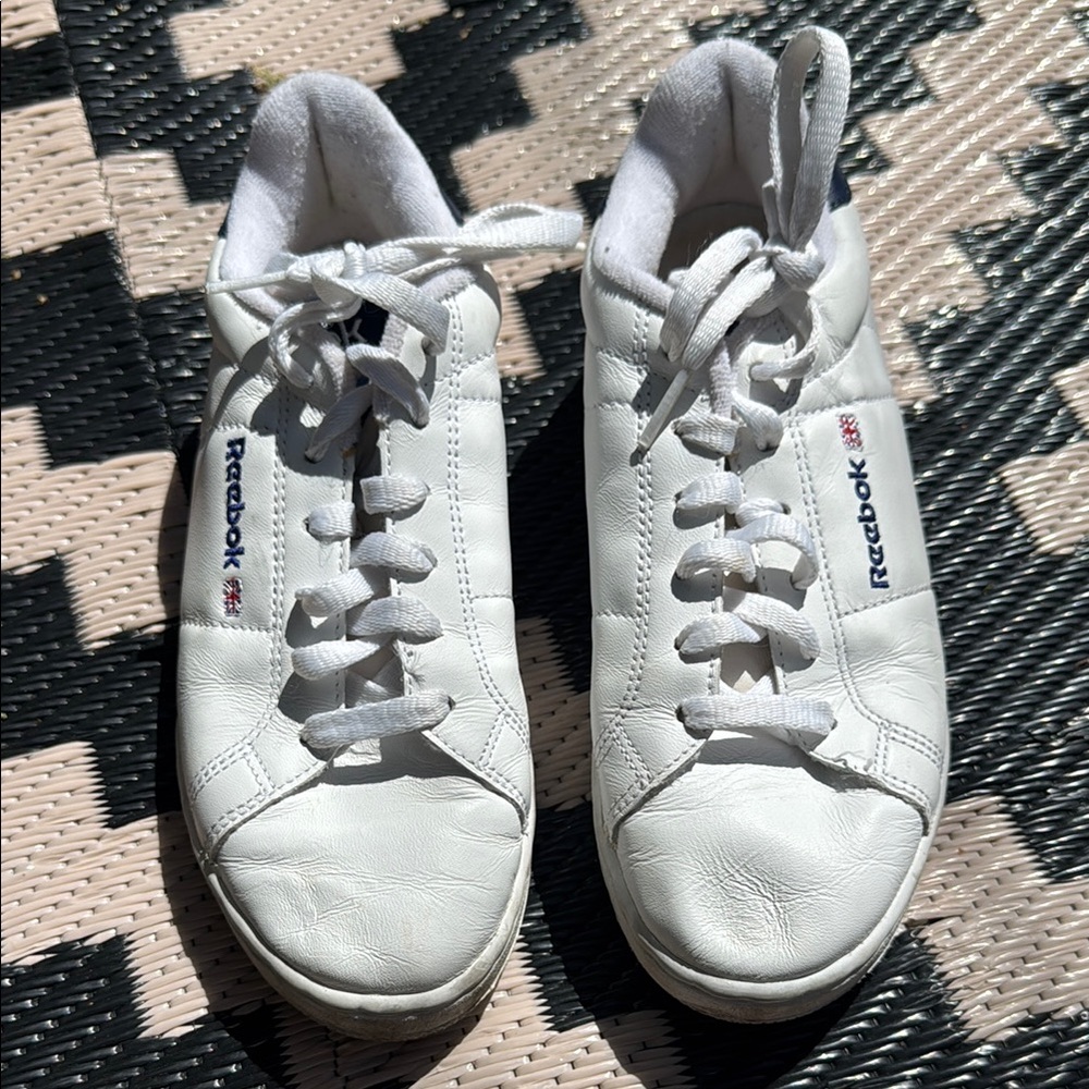 Reebok White Leather Sneakers